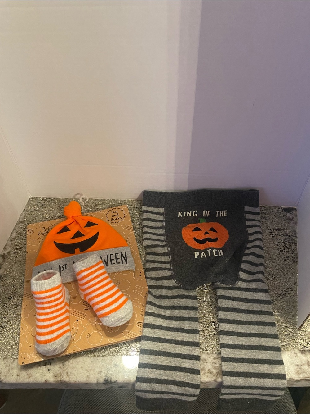 Baby Essentials My 1st Halloween Pumpkin Hat & Socks + King of the Patch Pants 🎃